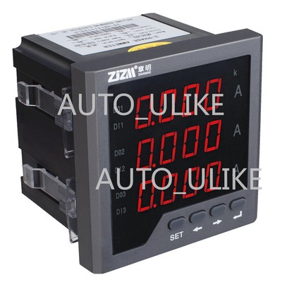 1PCS AC Three-phase Ammeter Intelligent Digital Display Ampere Meter 96x96mm NEW