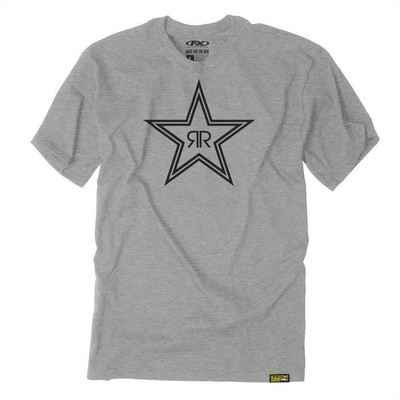 Factory Effex Rockstar Outline T-Shirt - 21-87634 Gray Large