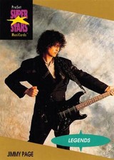 1991 ProSet Super Star MusiCards Trading Card JIMMY PAGE #17