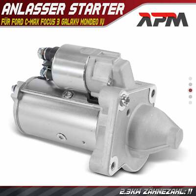 Anlasser Starter 1.7 KW 11 Zähnez. für Ford C-Max Focus 3 Galaxy Tourneo Transit