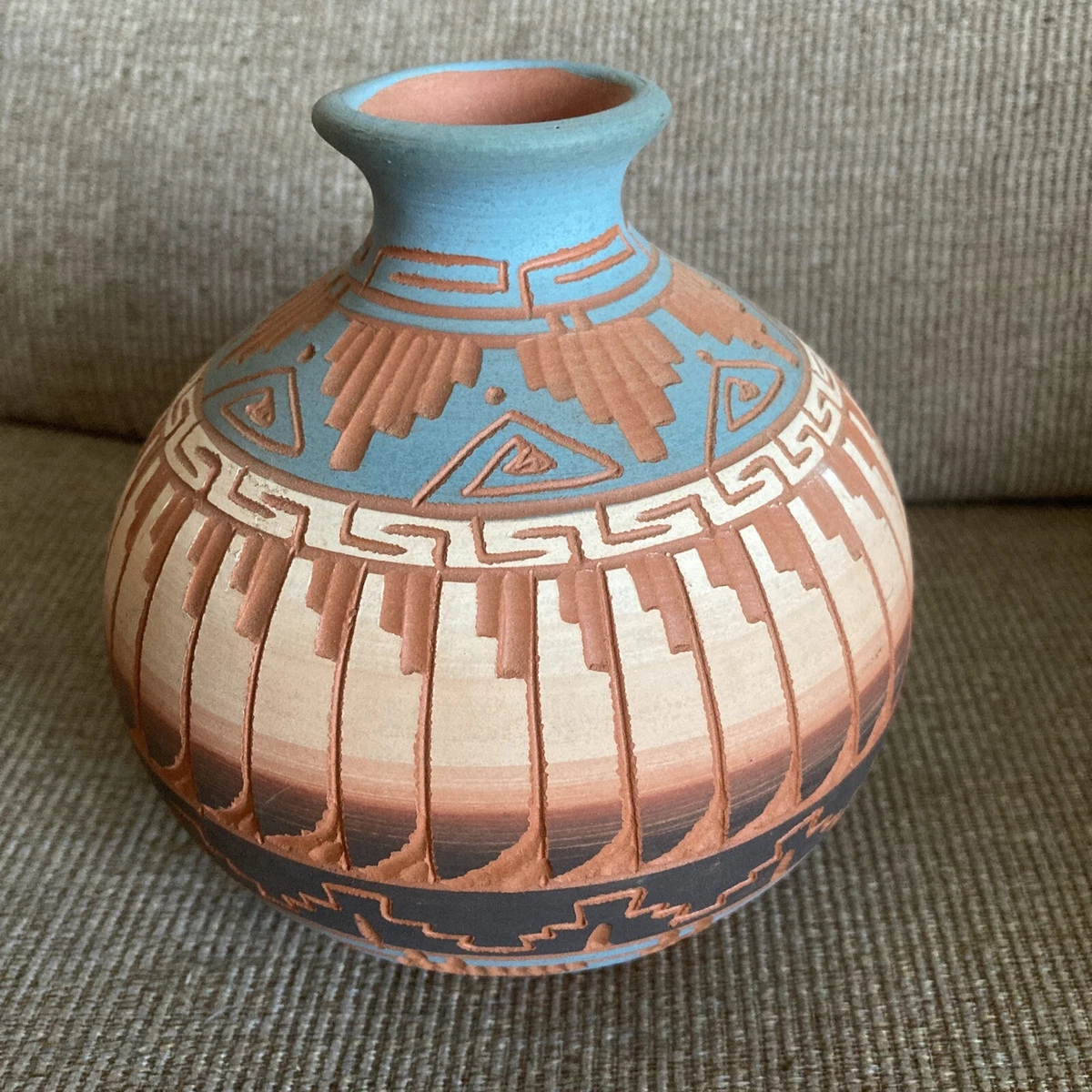 Handmade Etchware Navajo pottery Tannia Signed Southwest Native American  Art | eBay