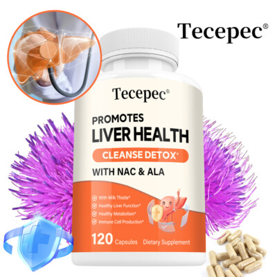 Liver Cleanse Detox Repair Health Milk Thistl  Acetyl L Cysteine Vegan Friendly