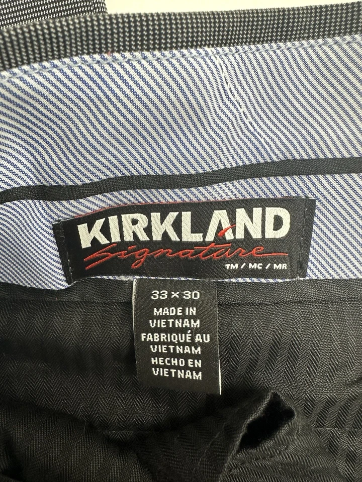Kirkland Signature Mens Dress Pants Size 33x30 Grey - Image 4 of 4