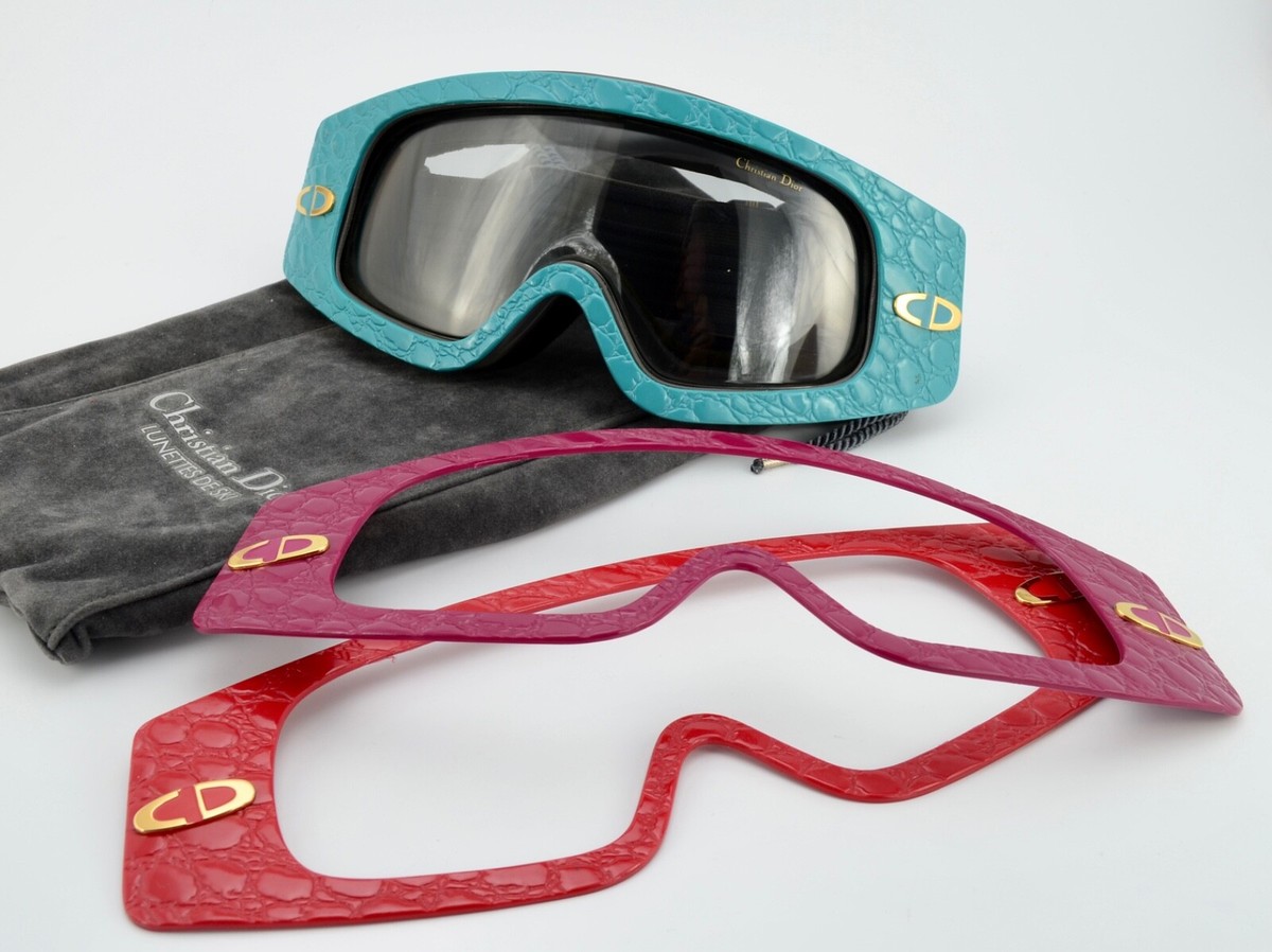 CRISTIAN DIOR Luxury 80s Vintage Ski Snowboard Goggles 3