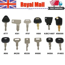 12PCS KEYS Master Key Ignition Set For Agricultural + Heavy Plant Machinery