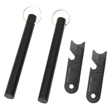 2 PCS Large 5" Ferrocerium Rod Flint Fire Starter w/ 2PCS Steel Scrapers Camping