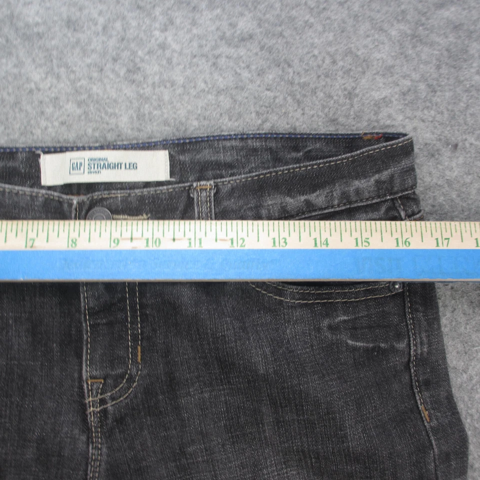Vintage Gap Jeans Women's 6 Black Stone Wash Straight Leg Jeans - Image 3 of 4