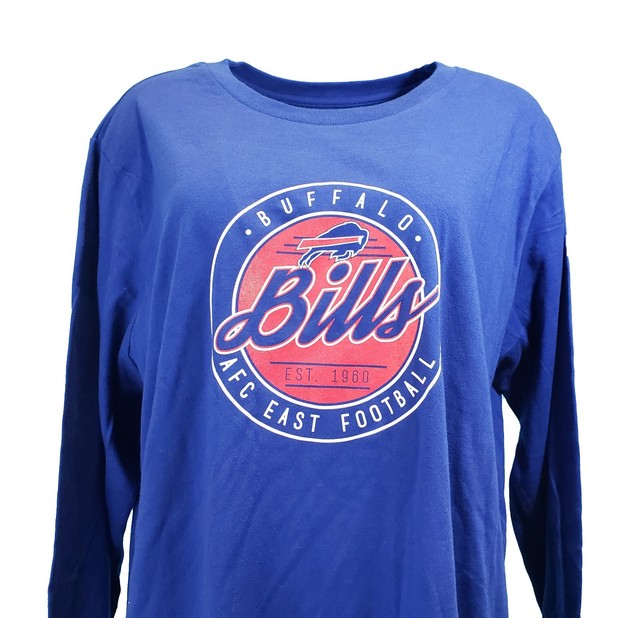 Buffalo Bills NFL Team Apparel Blue Long Sleeve T Shirt, Women's Plus Size, nwt | eBay