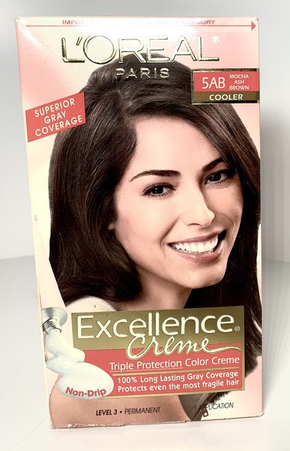 L Oreal Paris Excellence Creme Hair Color 5ab Mocha Ash Brown For Sale Online Ebay