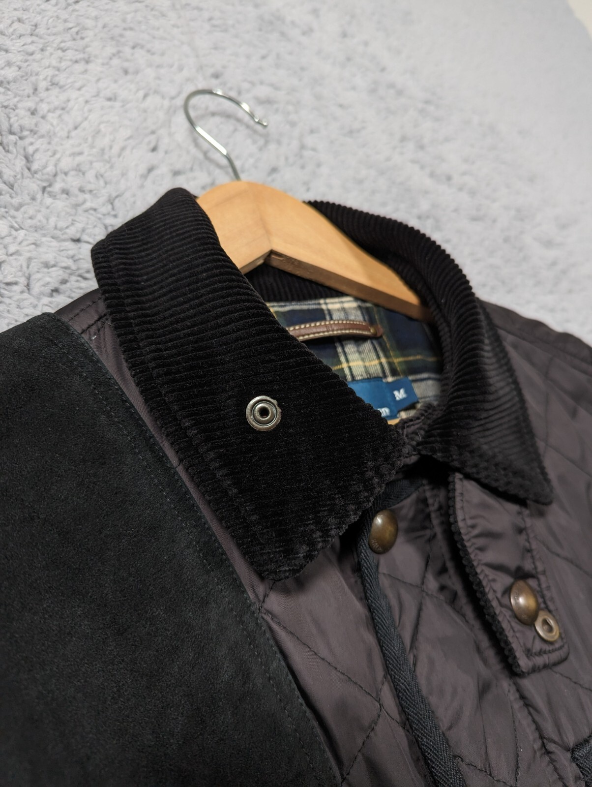 POLO RALPH LAUREN Quilted Shooting Jacket Men's Medium Black Country