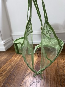 Agent Provocateur Mint Green Mesh Tulle Bra 32C