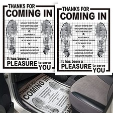 800 Pcs Bulk Disposable Car Paper Floor Mats Automotive Kraft Paper White