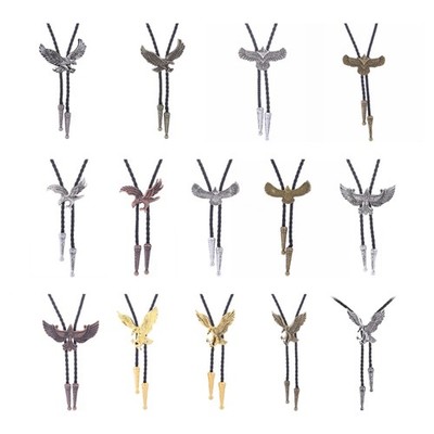 Adjustable Bolo Tie Popular Western Cowboy Teens Men Necklaces Dance Necktie