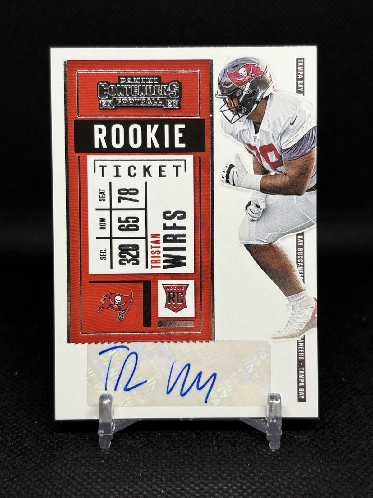 2020 Panini Contenders Tristan Wirfs Rookie Ticket Auto Buccaneers SP