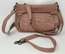 Lug Samba Shoulder Bag Crossbody Purse Blush Pink 2 Straps EUC