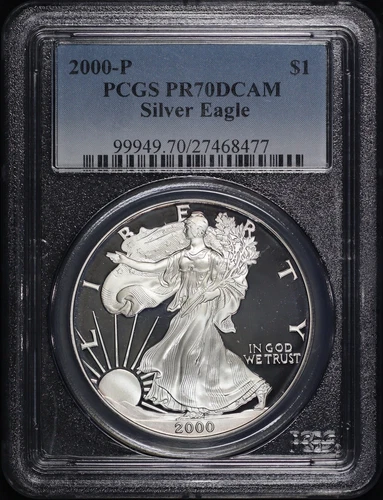 2000-P American Silver Eagle PCGS PR-70 DCAM