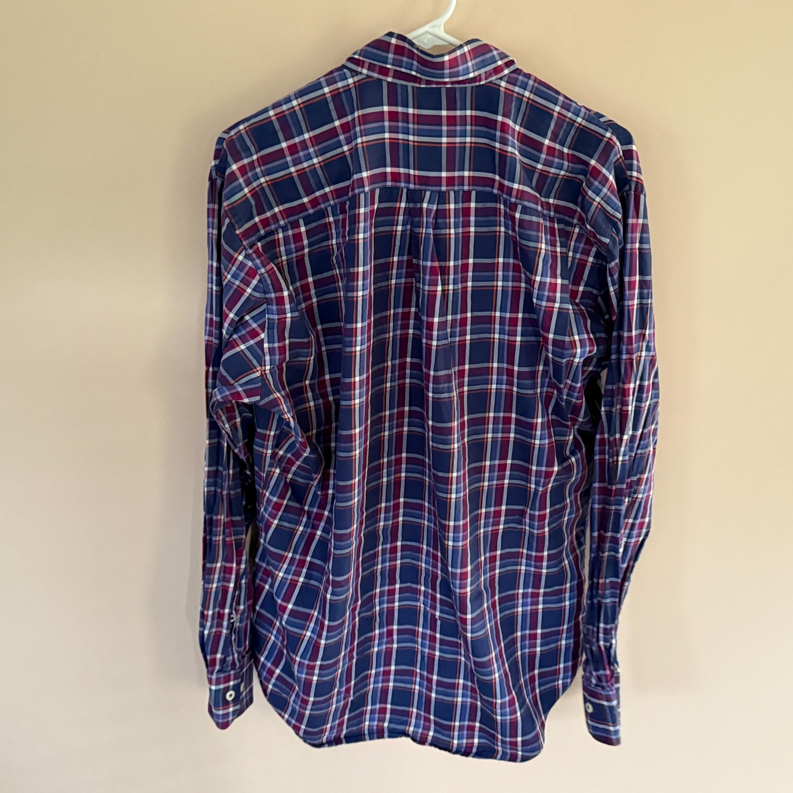 Peter Millar Purple Plaid Button Down Work Shirt … - image 2