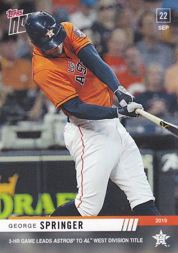 2019 Topps Now 877 George Springer