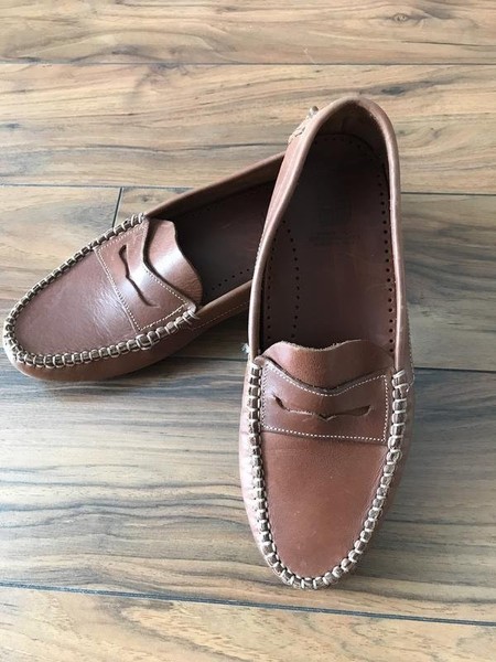 Men Glode Trotter Loafers Brown Leather 42