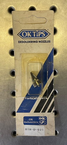 OK Industries .8 mm Desoldering Tip Nozzle BTR-D-031 NEW - Afbeelding 1 van 3