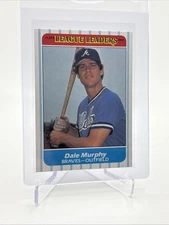 1986 Fleer League Leaders Dale Murphy Baseball Card #27 NM-MT FREE SHIPPING