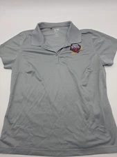 Adidas Polo Shirt Women XL Gray Copa Mundial Fifa 2022.#37944