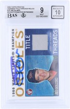 Jim Palmer Orioles Signed 2005 Topps Pristine Legends Title #TT-JP BAS 9/10 Card