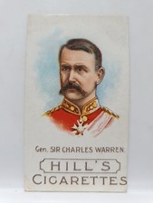 Hill's Cigarette Card, Boar War Generals, Sir Charles Warren (D16)