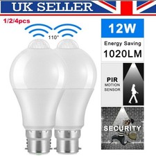 PIR Motion Sensor B22 LED Lamp Smart Bulb Globe Auto ON/OFF Energy Saving Light