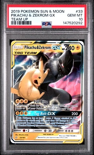 Team Up Pikachu Zekrom GX Team Up Pikachu Zekrom GX #33 Full Art