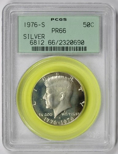 1976-S Kennedy Half Dollar Silver 50C Proof PR 66 PCGS OGH