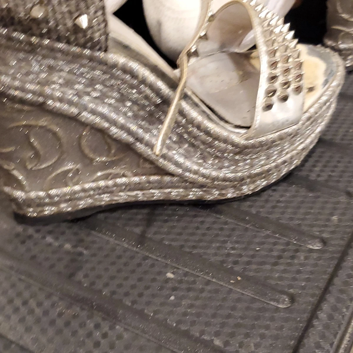 Christian Louboutin Silver Sandals for Women for sale | eBay