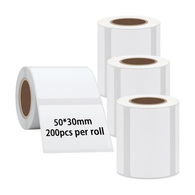 50x30mm Portable Printer Label Paper Multi-Purpose Tear Resistant Direct Ther...
