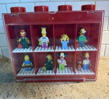 LEGO The Simpsons Mini Figure Lot Of 8 With Carrying Case