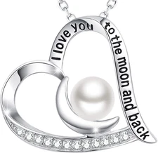 Birthday Gifts for Women I Love You to the Moon and Back Necklace October Novemb