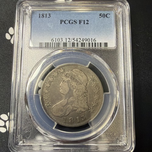 1813 Capped Bust Half Dollar PCGS F12