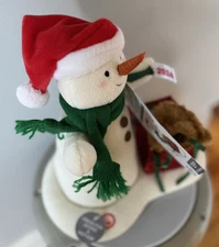 2024 Hallmark WRAPPED IN JOY SNOWMAN Singing Plush with Sound and Motion W/ Tag