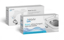 Lesviv Bidet Toilet Attachment with Dual Nozzle Cleaning and Nozzle Protection.