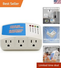 Reliable 3-Outlet Surge Protector with Automatic Voltage Protection for Home Use