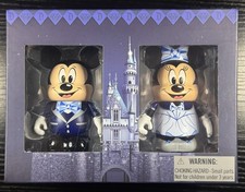 Disney Vinylmation 60th Anniversary Diamond Mickey & Minnie 2-Pack Set LE