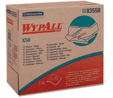 Wypall 83550 X50 Disposable Wipers - White