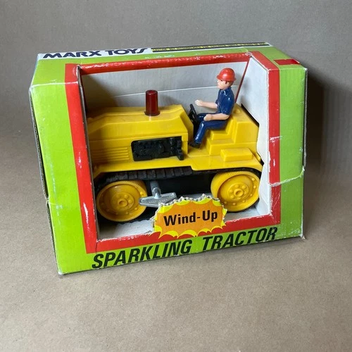 Vintage Marx Toys HK-6888 Sparkling Tractor Wind Up Toy NIB Quaker Oats