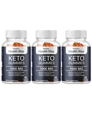 Health Rise Keto Gummies, Advanced Healthy Weight Loss Support - 3 Bottles