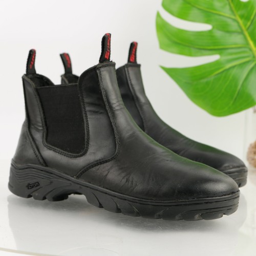 comfy black work boots