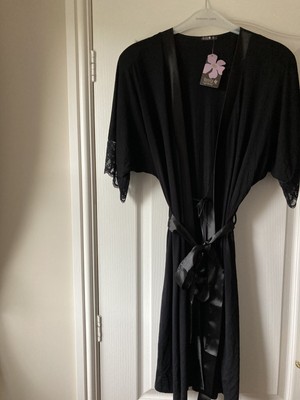 black dressing gowns ladies