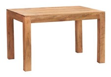 Modern Dakota Light Mango Wood Small Dining Table 4ft (120cm) for Dining Room