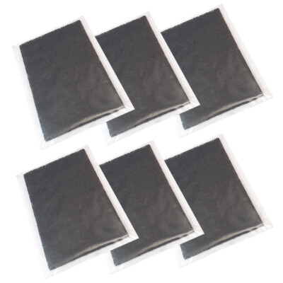 6 x PeeWee Kohle Filter Aktivkohlefilter Katzenklo Dome, Hus 15 x 10 cm x 0,5 cm