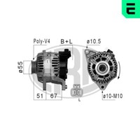 ERA Lichtmaschine Generator 80A 14V FüR Nissan Micra III 1.2 16V 1.4 1.0