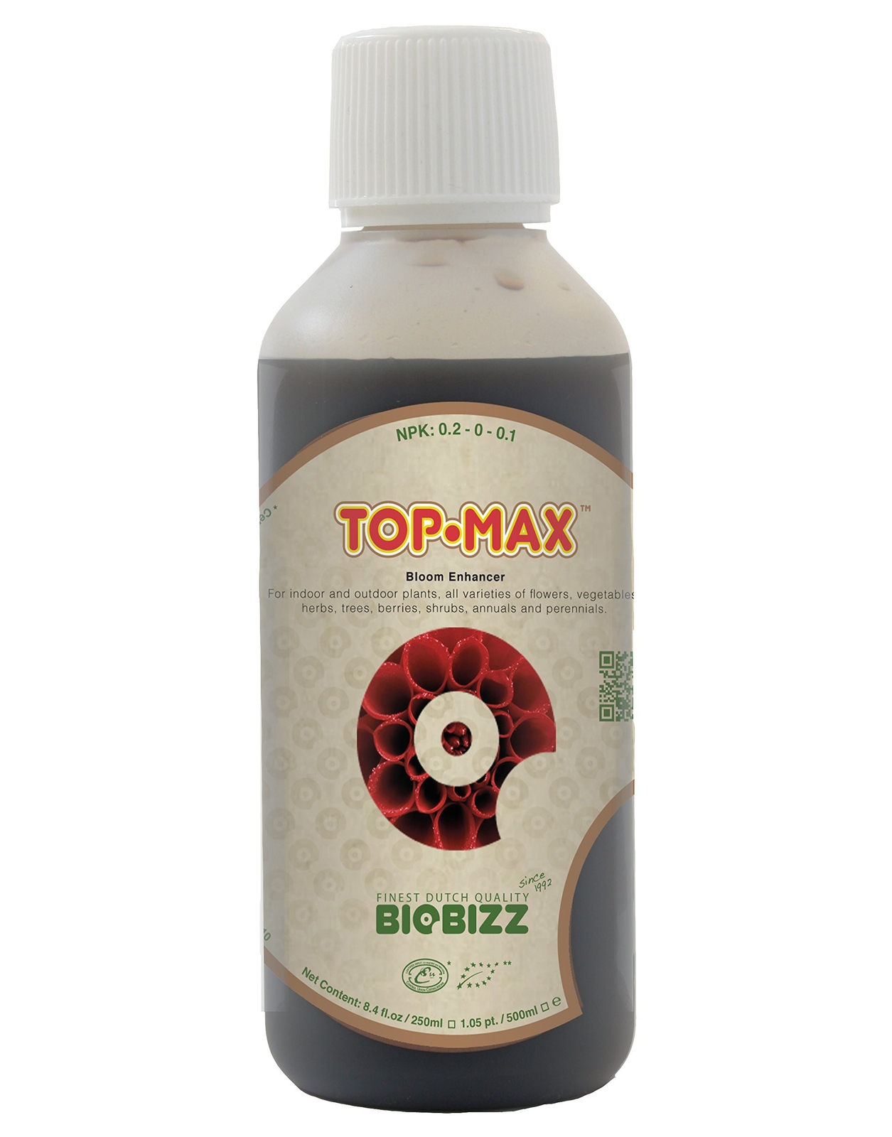 BioBizz 201486 Top-Max Natural Enhancer, 250ml, Pack of 16