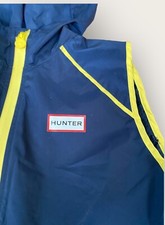 Hunter Vest Boys Large Blue Vented Hooded Outerwear Windbreaker Activewear NEW